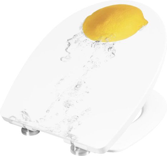 CORNAT Toiletbril Soft-close LEMON Thermoplast Geel