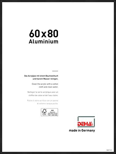 DEHA Design Fotolijst Boston - 60x80 cm - Geanodiseerd mat zwart