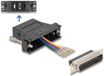 Delock D-Sub 25 pin male to RJ12 female Assembly Kit black