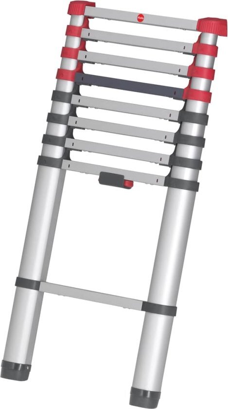 Hailo Flexline telescoopladder - aluminium - 9 sporten