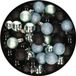 Merkloos / Sans marque Billiet - Vanlaere Kerstballen mix - Set van 40x stuks - kunststof - zwart en mintgroen - Dia 3 cm