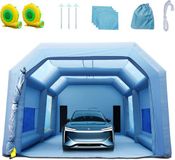Vevor Draagbare Opblaasbare Spuitcabine Verfcabine 1100 950W 10x6x4M Anti-Spray Verfcabine voor Doe-Het-Zelfprojecten Hobby Verfmachine Gereedschap