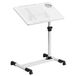 Flash Furniture Computertafel, in hoogte verstelbaar, staal, wit