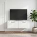 Maison Exclusive - Meuble TV Mural Montage Mural Blanc Brillant 98 x 31 x 30 cm