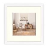 Zep Malmo Blanc cadre photo 20x20/30x30 cm avec passe-partout