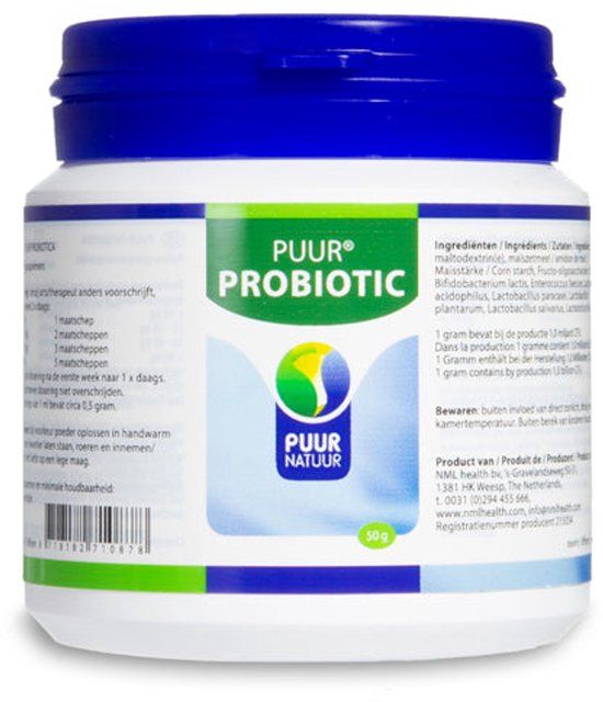 PUUR NATUUR Probiotica - 50gr - Voedingssupplement voor Honden