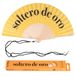 Fisura – Waaier met de tekst “soltero de oro”. Perfecte handventilator voor bruiloften. Ophangkoord inbegrepen. Formaat: 42,5 x 23 cm.