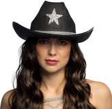 Boland - Hoed cowboy Taylor zwart - 59 cm - Volwassenen - Unisex