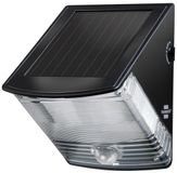Brennenstuhl LED-zonnelamp met bewegingssensor / buitenverlichting met geïntegreerd zonnepaneel en infrarood bewegingssensor, zwart