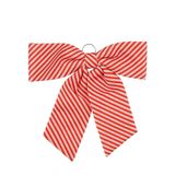 Mica Decorations kerststrik streep - rood