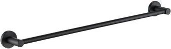 Plieger Vigo Handdoekhouder 60cm Mat Zwart - RVS - 10 Jaar Garantie