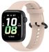 Wigento Honor Watch 5 Effen gekleurde, zachte siliconen vervangende horlogeband, roze