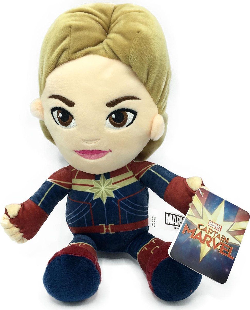 Marvel Captain Marvel Pluche Figuur - 33 cm
