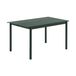 Muuto Linear Table Rectangulaire Acier Vert Thermolaqué Designer Thomas Bentzen