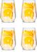 alpina Drinkglazen Set 4 Stuks – Waterglazen ca. 44cl – Glas voor Water, Sap en Dranken – Drinkglazen Geschikt voor Vaatwasser – Glazen Set Ideaal voor Dagelijks Gebruik – Transparant Glas