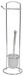 Gerimport Wc/toiletborstel met toiletrolhouder - RVS - 60 cm