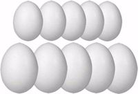 Rayher hobby materialen Piepschuim eieren pakket 10 stuks medium