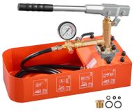 StarTech Hydraulische perspomp - Druktestpomp - Handpomp - 7,57-liter tank - 0–50 bar - Enkele ventiel - Manometer - Geschikt voor leidingen, waterleidingen en verwarmingssystemen