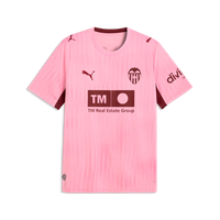 PUMA Valencia CF 26/27 3. Fußballtrikot für Herren, Rosa/Rot, Größe M