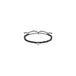 Thomas Sabo Dames-Armband 925 Zilver, Perlon/Nylon Zwart