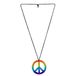 Widmann Hippie ketting - Flower Power - Sixties sieraden - peace teken ketting