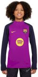 Nike FC Barcelona Strike Drill Top Kinderen Paars Polyester/Elastaan Lange mouw Unisex Voetbal Dri-FIT Strike 2025 Herfst/Winter