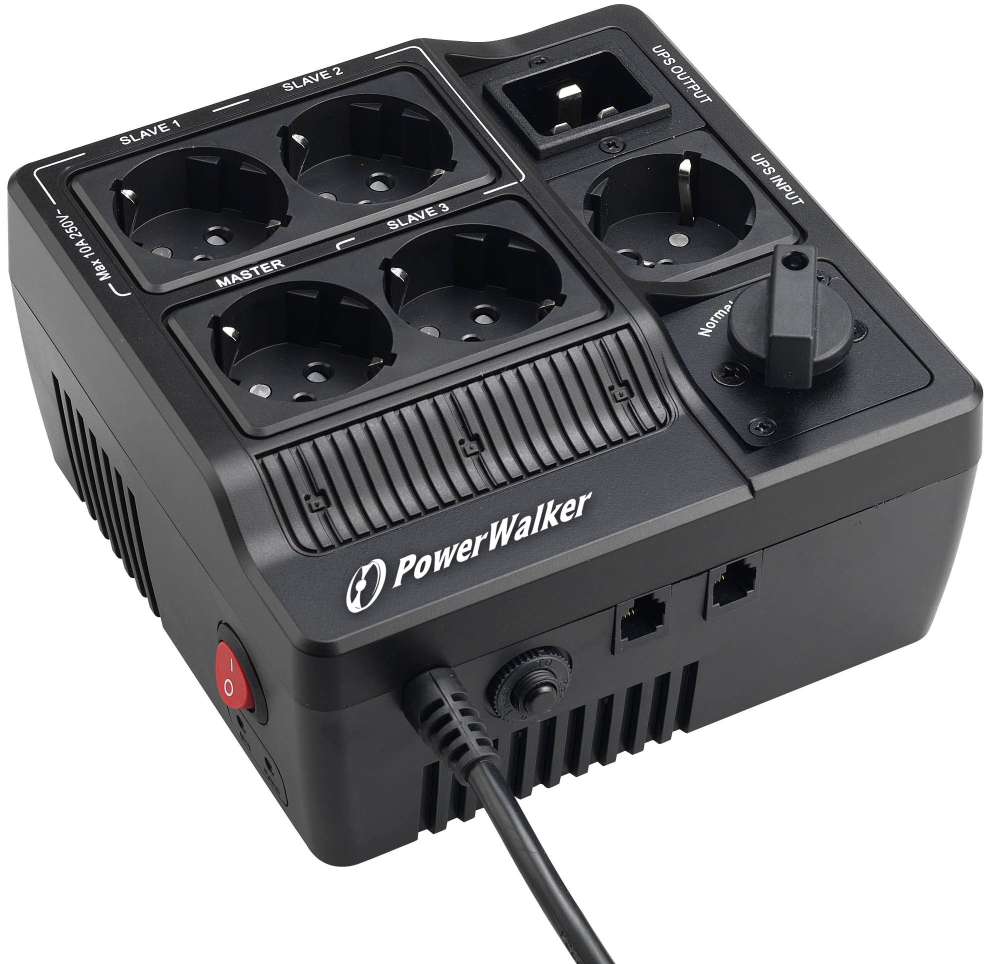 PowerWalker MBS - Spanningsbeschermer - Zwart