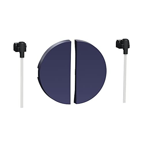 Schneider Electric Odace 2x Half Socket Cobalt Without LED