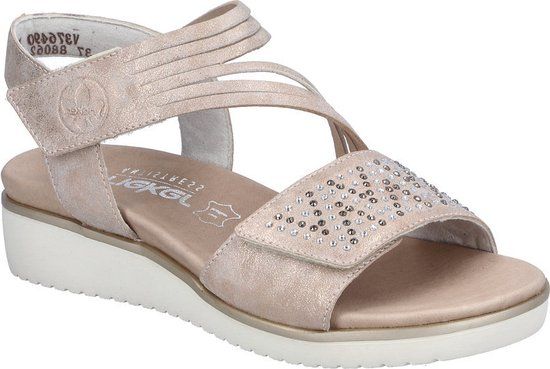 Rieker V3764 - Roze Sandalen - Maat 39 - Dames