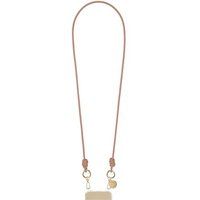 La Coque Francaise Leren koord Nolan Veganistisch Camel met Gouden karabijnhaken
