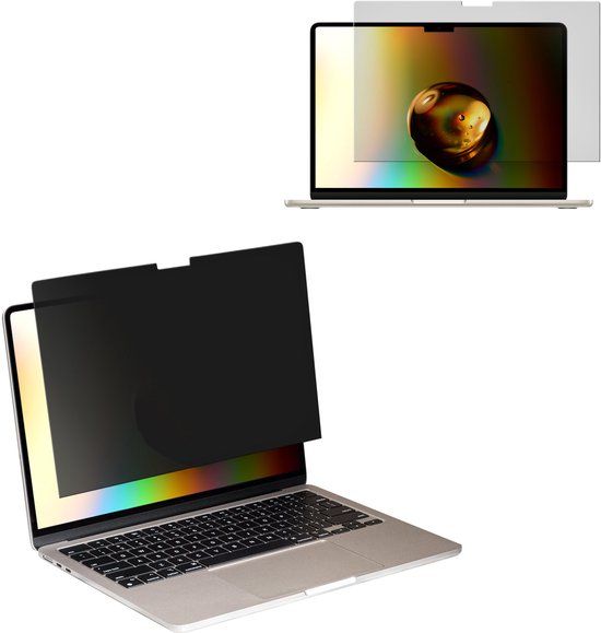 kwmobile Privacyfilter voor Apple MacBook Air 13" 2018 2019 2020 A1932 Folie – Privacy Screen – Laptop Schermfilter – Laptopbescherming