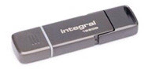 Integral SlimXpress Dual - Externe SSD - 128 GB - USB-A/C - 550 MB/s - Donker brons