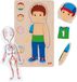 GOKI Puzzel - Jongen - 29 stukjes - 5 lagen - 17,7x29,8x1,4cm - Hout - 4+
