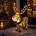 Lumineo Rendier Kerstverlichting - Acryl - 36 x 45 x 58 cm - Buiten - Koel Wit & Warm Wit Licht