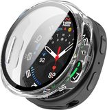 Strap-it Étui rigide avec protection d'écran en verre - adapté pour Samsung Galaxy Watch 9/8 - 44mm (transparent)