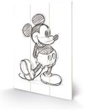 Mickey Mouse & Friends Disney Mickey Mouse & Friends - Mickey Mouse Houten Wandbord - 29,5 x 20 cm