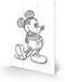 Mickey Mouse & Friends Disney Mickey Mouse & Friends - Mickey Mouse Houten Wandbord - 29,5 x 20 cm