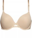 Calvin Klein Soutien-gorge invisible pour femme - Soutien-gorge à armatures - Beige