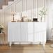MODFU Opbergkast 120x38,5x79 cm MDF Wit