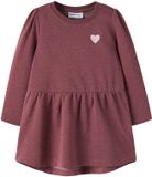 NAME IT - NMFVIMA LS SWE DRESS BRU Meisjes Jurk