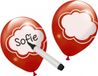 Merkloos / Sans marque Folat Bv Beschrijfbare ballonnen - 6 stuks - Gekleurd - Verjaardag