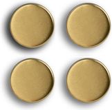 Zeller Magneten - extra sterk - 4x stuks - goud - 2 cm - voor whiteboard en koelkast