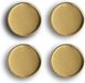 Zeller Magneten - extra sterk - 4x stuks - goud - 2 cm - voor whiteboard en koelkast