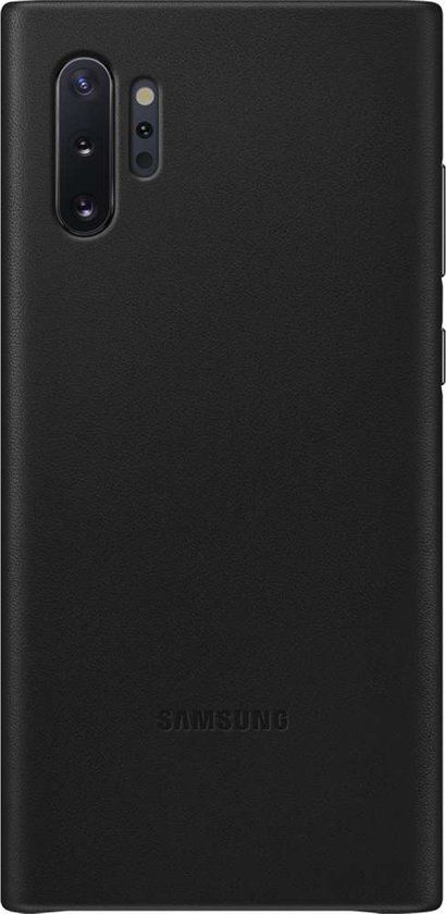 Samsung Galaxy Note10+ - Lederen Cover - Zwart
