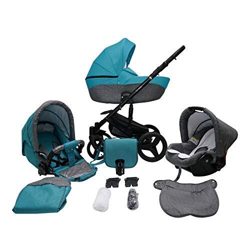 Lux4Kids Kinderwagen Kinderwagen Kinderwagen Isofix Autostoel DIN EN 1888 Genua door Ocean 07 2in1 Zonder Babyzitje