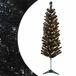 vidaXL - Kunstmatige - slanke - kerstboom - 150 - cm - 150 - LED's - Warmwit