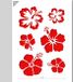QBIX Bloemen Sjabloon - Kunststof A5 stencil - Kindvriendelijk sjabloon