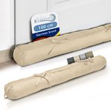Beautissu Viento – Tochtstopper 10x100 cm – Tochtrol Creme – Tochtstrips voor Deuren