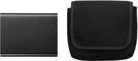 kwmobile Muisetui voor Wireless Mouse / Portable SSD / Portable HDD Hoes - Etui voor Bluetooth-muis van robuust koord en neopreen - zwart
