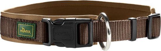 Hunter Klikhalsband Vario Plus Bruin&Caramel - Hondenhalsband - 35-40x2.0 cm